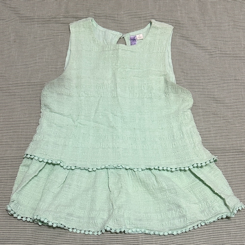Alya Mint Green Sleeveless Tank Top